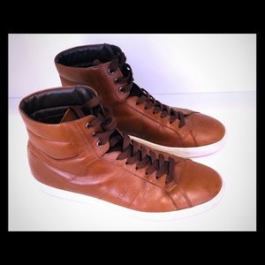 Men’s tan Todd hightop sneakers
